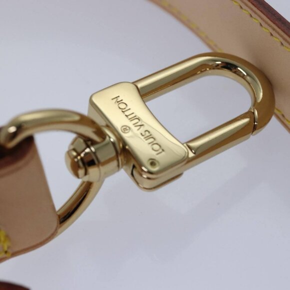 LOUIS VUITTON Powanie Name Tag Shoulder Strap Leather Set Beige - Picture 7 of 16